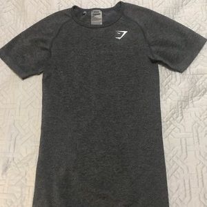 Gymshark Seamless Top-Black Marl